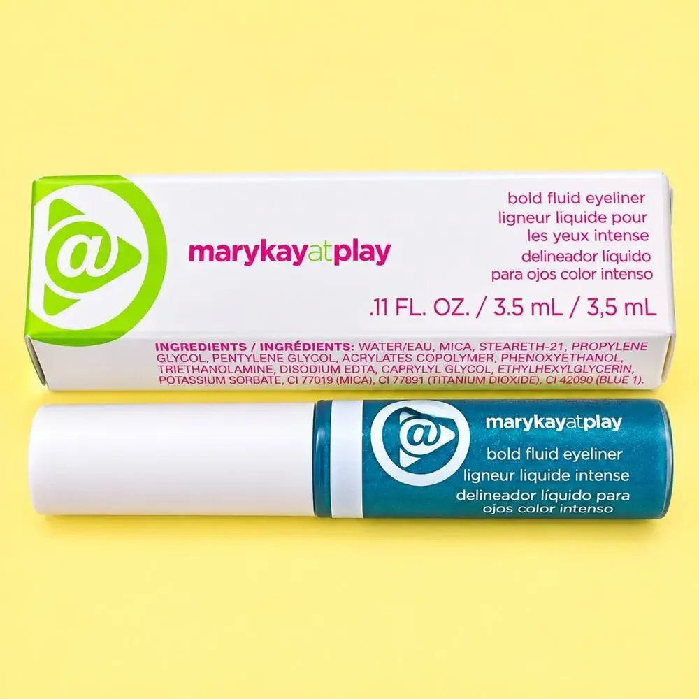 Mary Kay At Play BOLD FLUID EYELINER Real Teal NIB